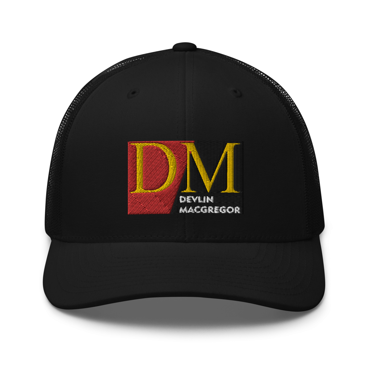 Devlin Macgregor Logo Trucker Cap (Black or White) Devlin Macgregor