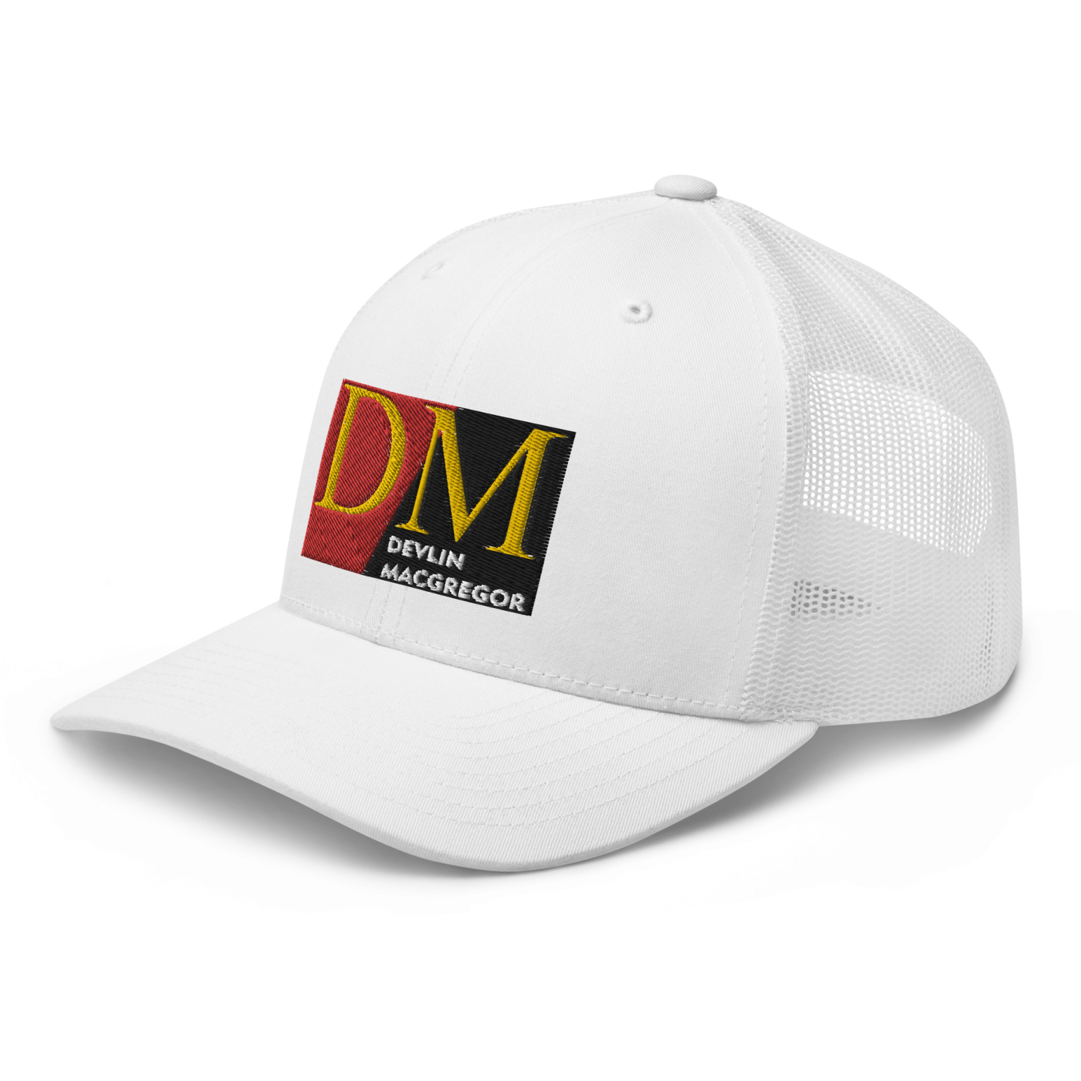 Devlin Macgregor Logo Trucker Cap (Black or White) Devlin Macgregor